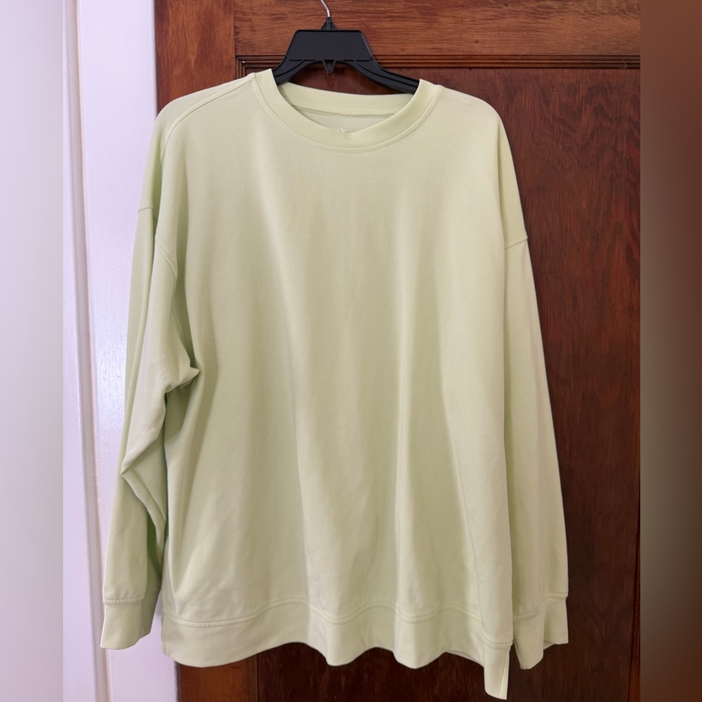 Old Navy Active Neon Green Dynamic Fleece Sweatshirt